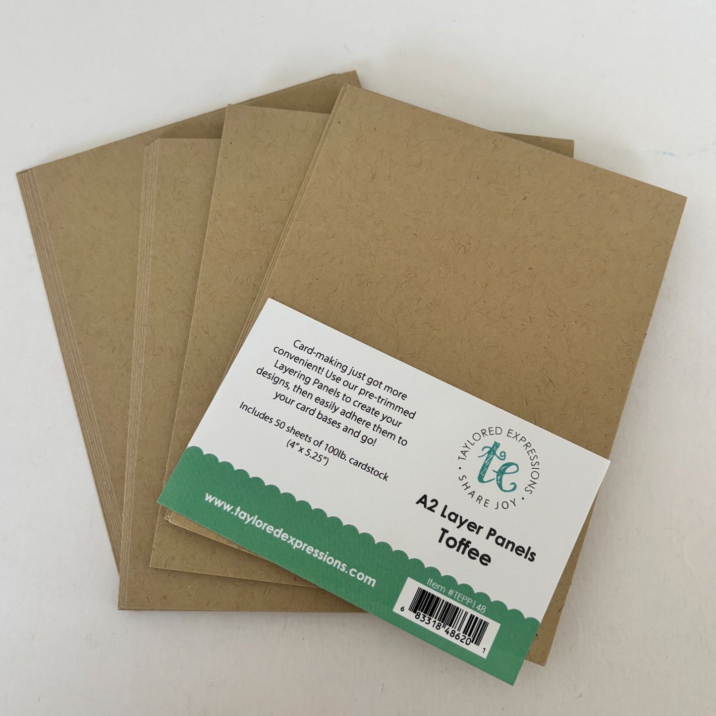 Taylored Expressions Toffee A2 Layer Panels Cardstock Card Making Supply Craft Scrapbooking