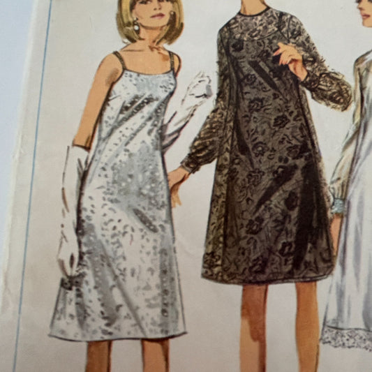 Simplicity Sewing Pattern 6784: Misses' One-Piece Slip-Dress and Dress