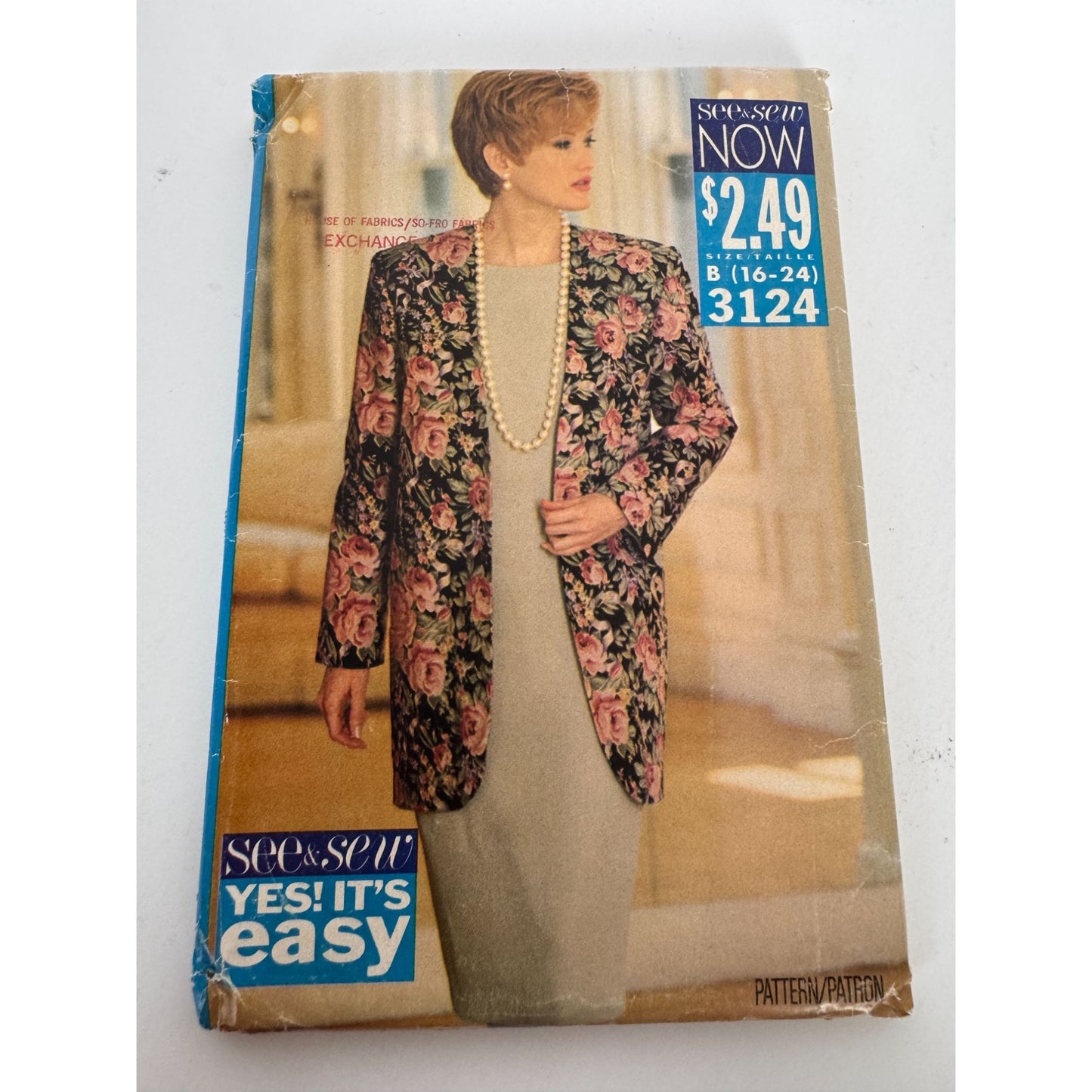 Butterick Sewing Pattern 3124 See and Sew Jacket Blazer Dress Outfit 16-24 Easy