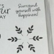 Stampin Up Happiness Surrounds Photopolymer Stamp Set 14 Words Congratulations
