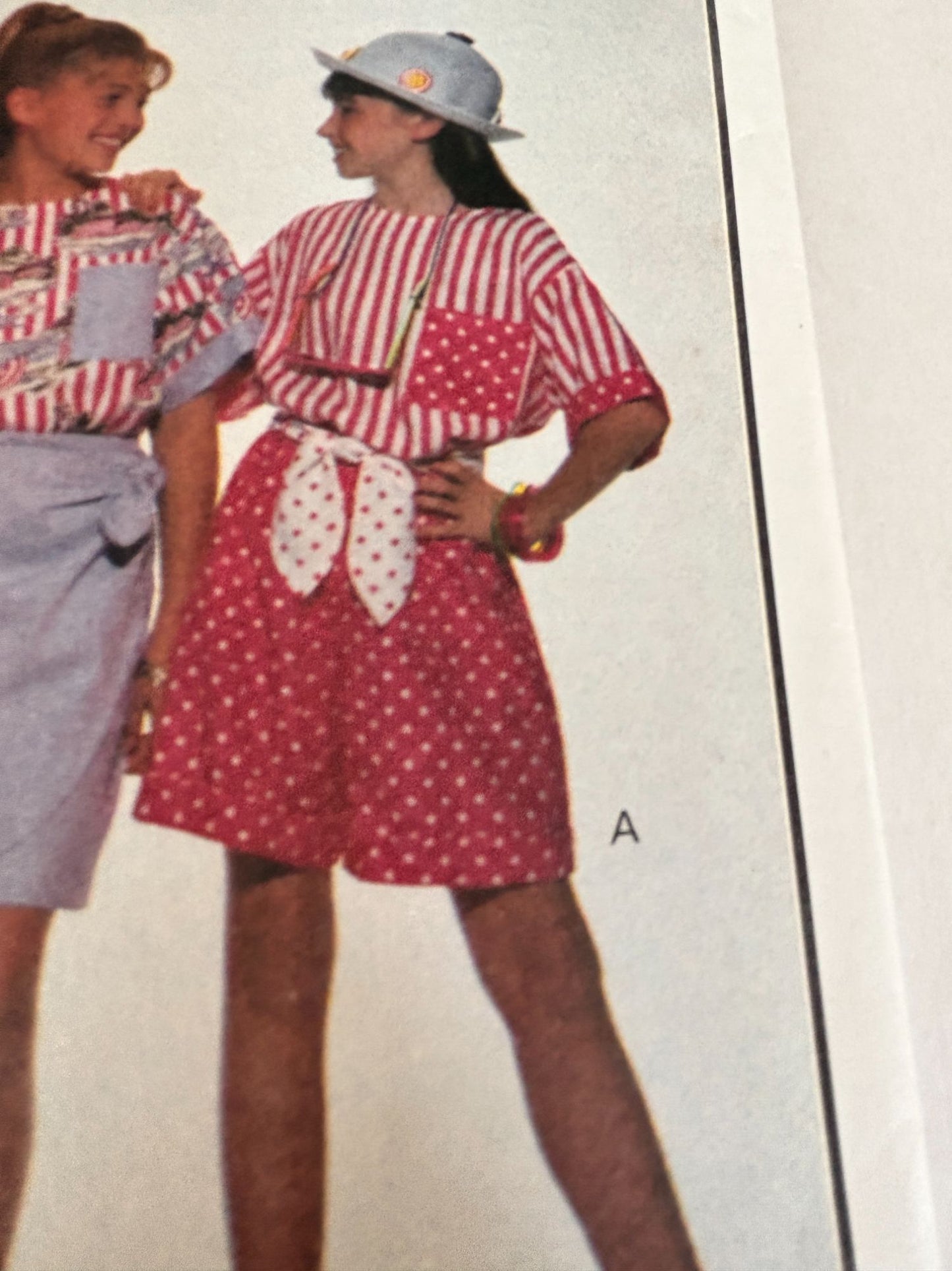 Butterick Sewing Pattern 6669 Girls 90s Outfit Preppy Beginner Sewing Easy 7-14 Uncut