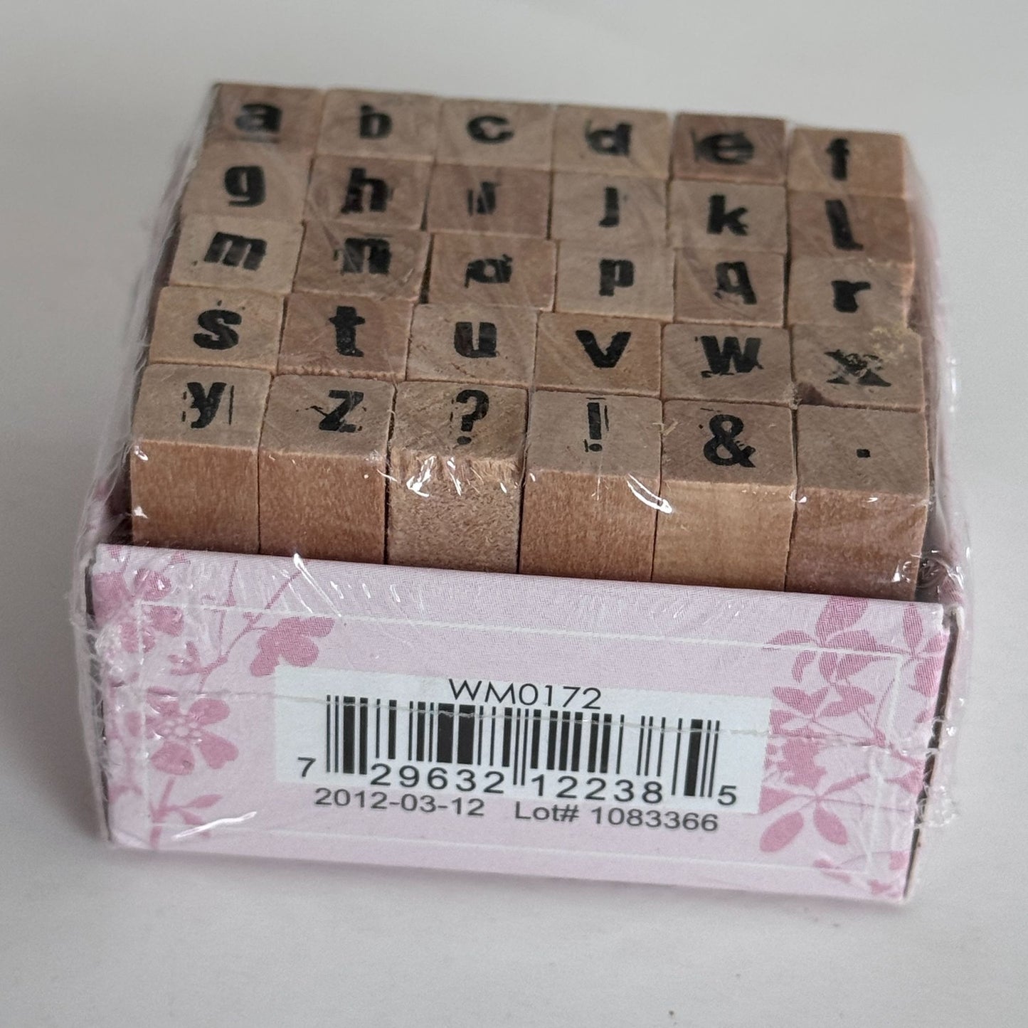 Hampton Art Alphabet Stamp Set 30 Lowercase Letters and Symbols Tiny Crafting Scrapbooking Tools