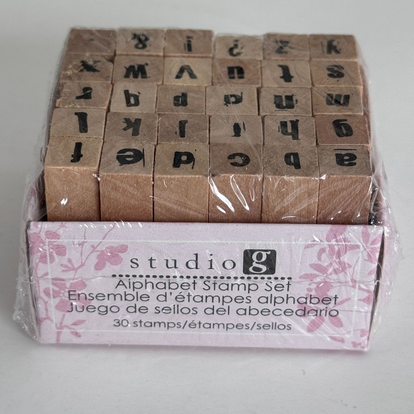 Hampton Art Alphabet Stamp Set 30 Lowercase Letters and Symbols Tiny Crafting Scrapbooking Tools