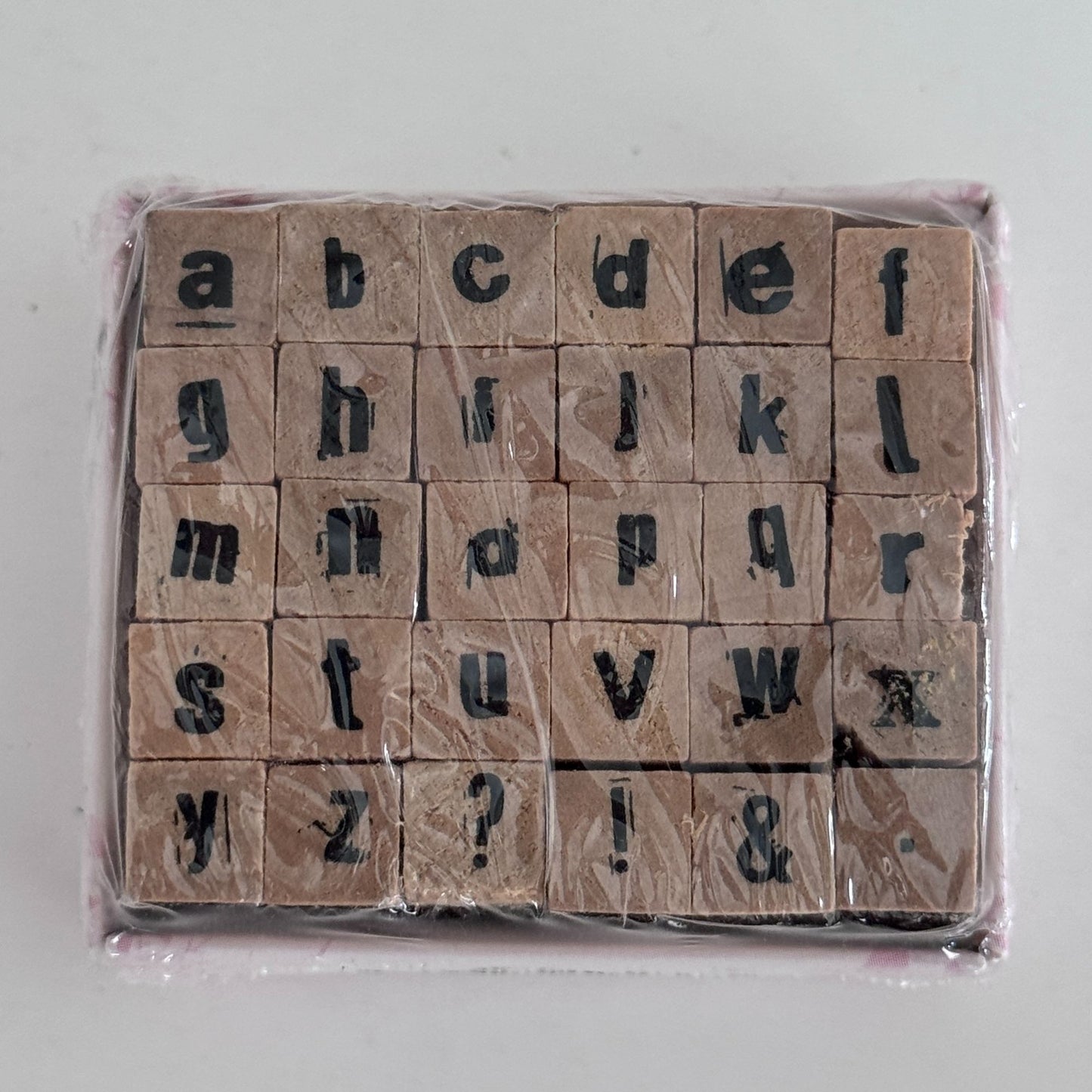 Hampton Art Alphabet Stamp Set 30 Lowercase Letters and Symbols Tiny Crafting Scrapbooking Tools