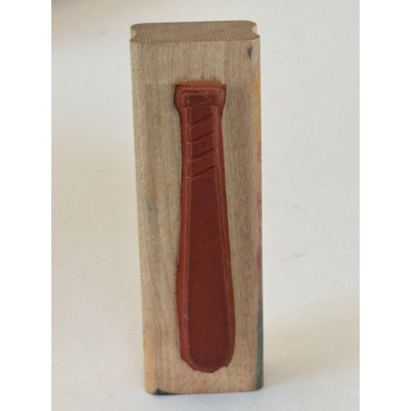 Stampin Up Rubber Stamp Baseball Boys Bat Sports Card Making Craft Wood Mounted