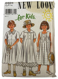 Simplicity New Look Sewing Pattern 6484 Easter Dress Church Lace Girls 4-9 Uncut