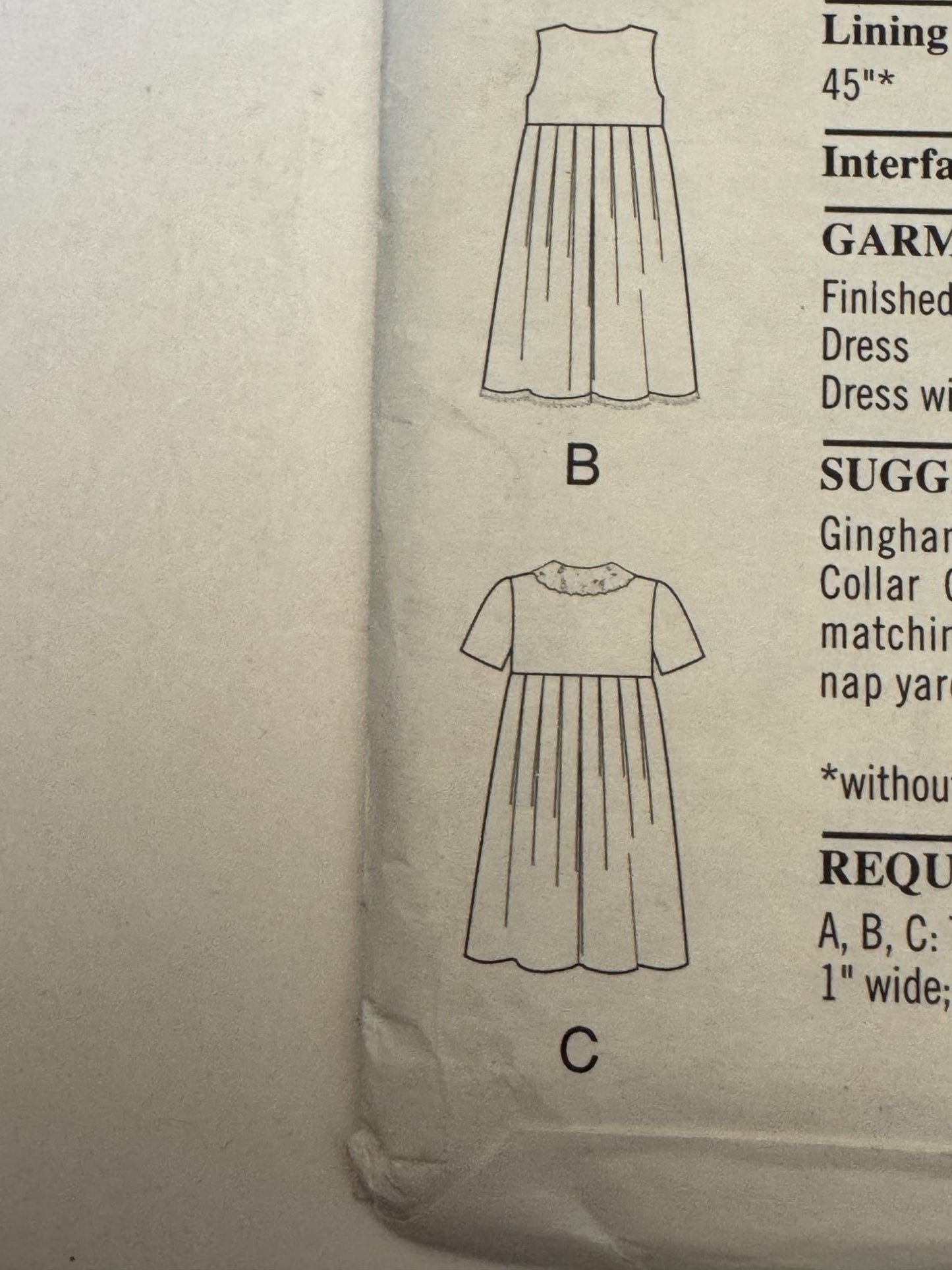 Simplicity New Look Sewing Pattern 6484 Easter Dress Church Lace Girls 4-9 Uncut