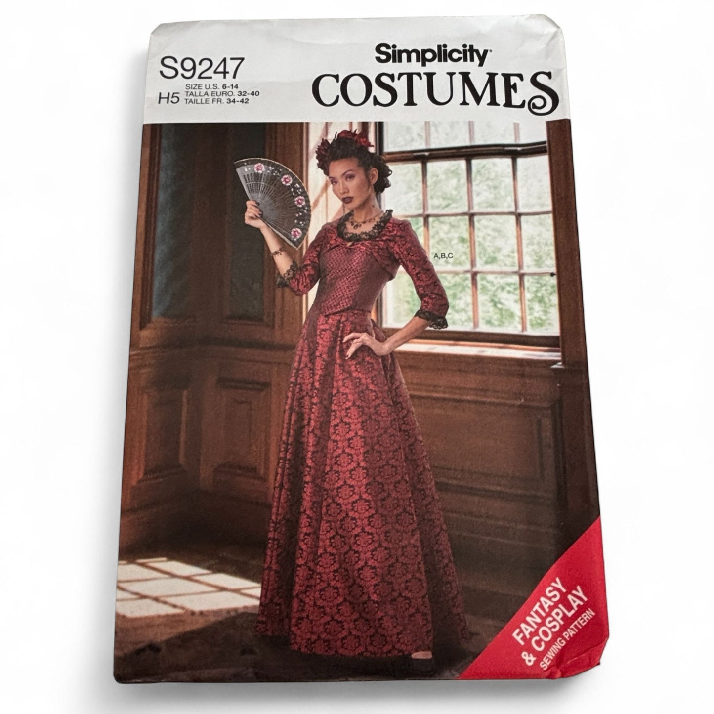 Simplicity Sewing Pattern S9247 Gothic Dress Costume Fantasy Cosplay Corset Skirt 6-14 Uncut Bolero