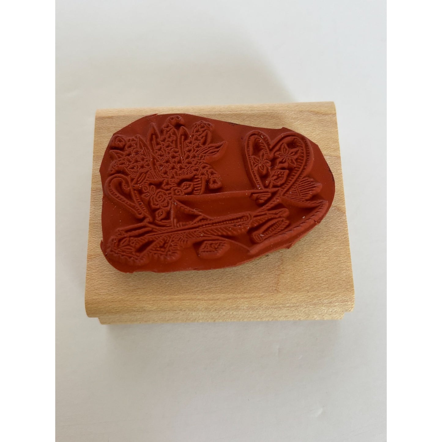 Stampin Up Rubber Stamp Floral Stationery Elegant Desk Writer Pen Letter Writing