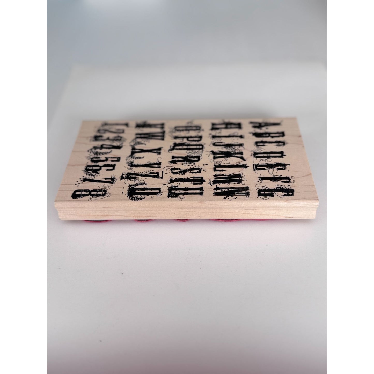 Stampers Anonymous Rubber Stamp Grunge Alphabet Numbers Tim Holtz Collection Big Large Card Making