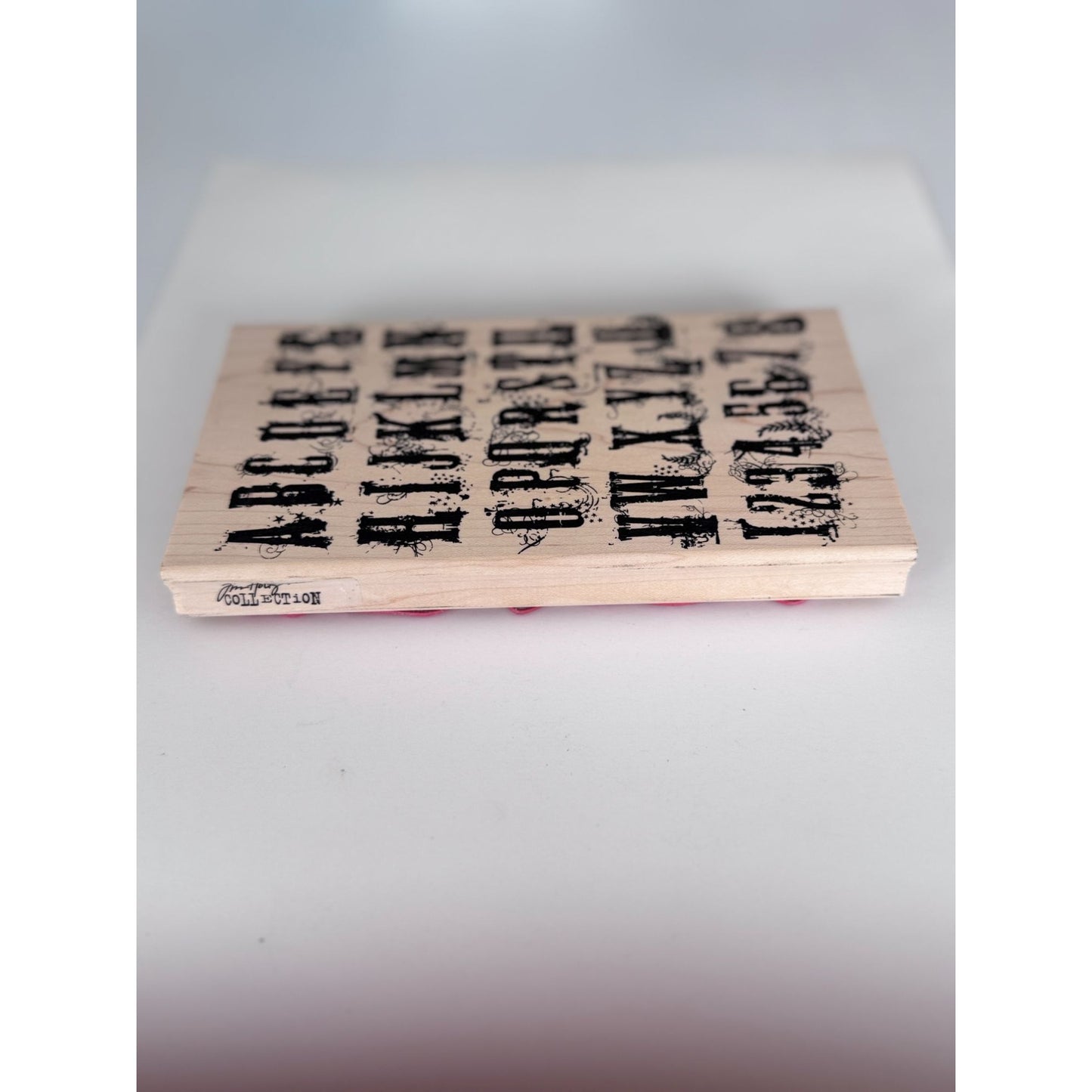 Stampers Anonymous Rubber Stamp Grunge Alphabet Numbers Tim Holtz Collection Big Large Card Making