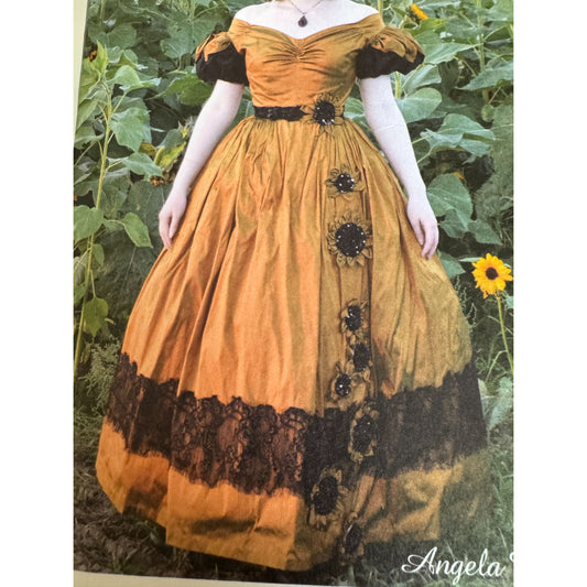 McCalls Costume Sewing Pattern M8017 Historical Dress Gown 14-22 Angela Clayton