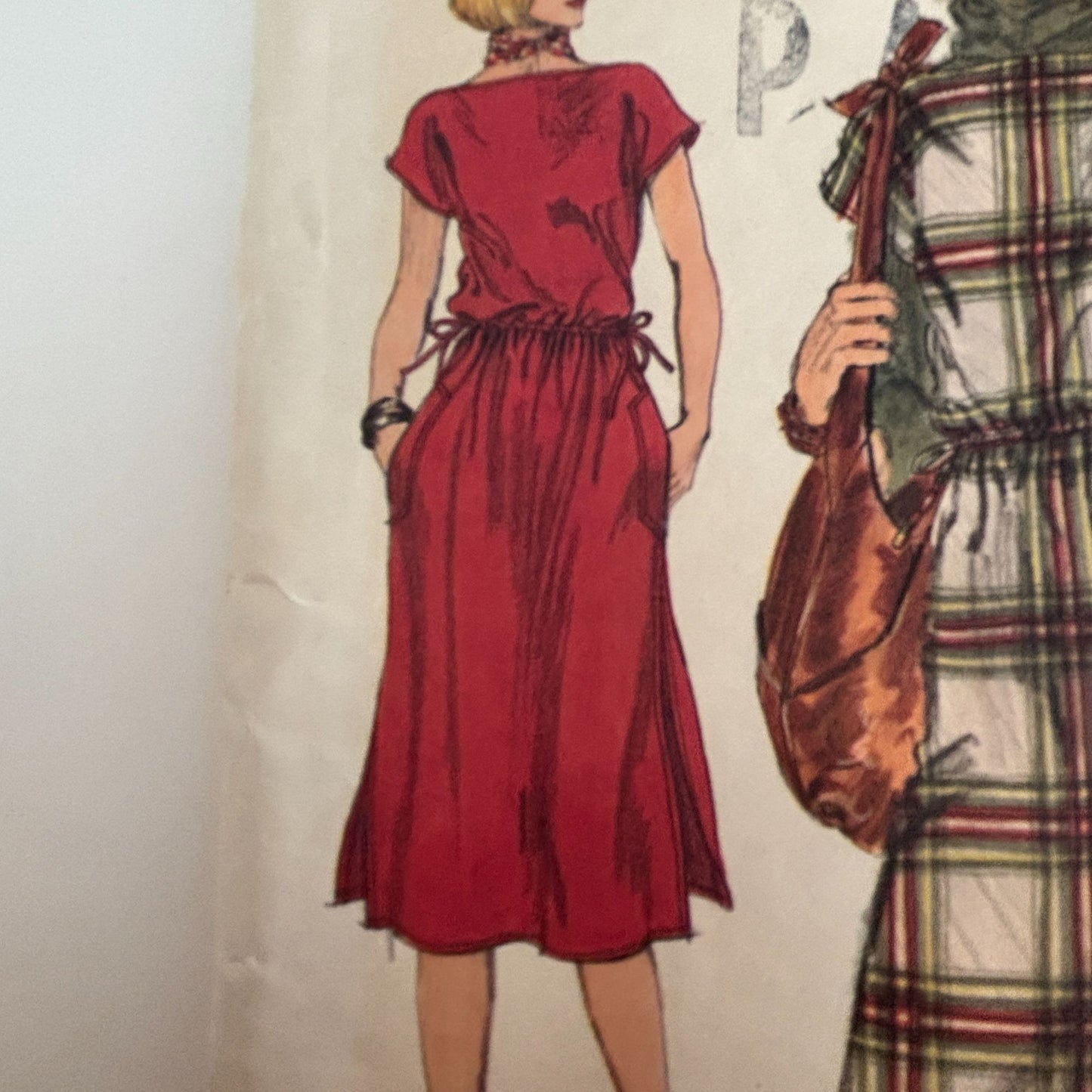 Vogue Sewing Pattern 9656 Boho Maxi Dress Vintage Caftan Style 1970s 10 Uncut