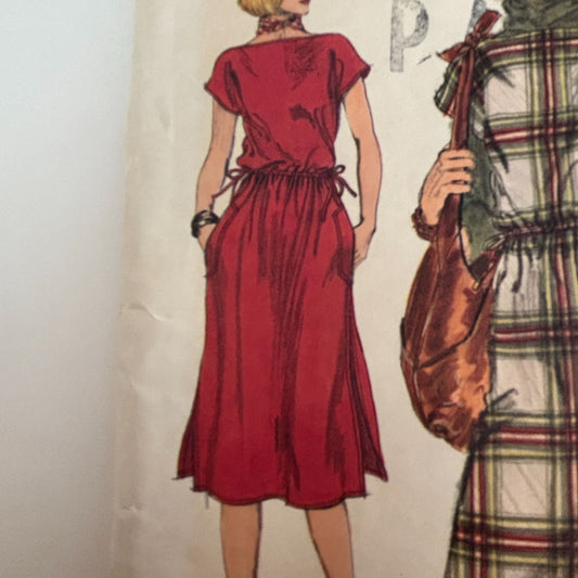 Vogue Sewing Pattern 9656 Boho Maxi Dress Vintage Caftan Style 1970s 10 Uncut