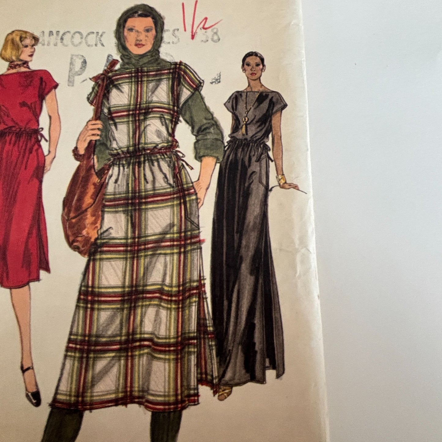 Vogue Sewing Pattern 9656 Boho Maxi Dress Vintage Caftan Style 1970s 10 Uncut