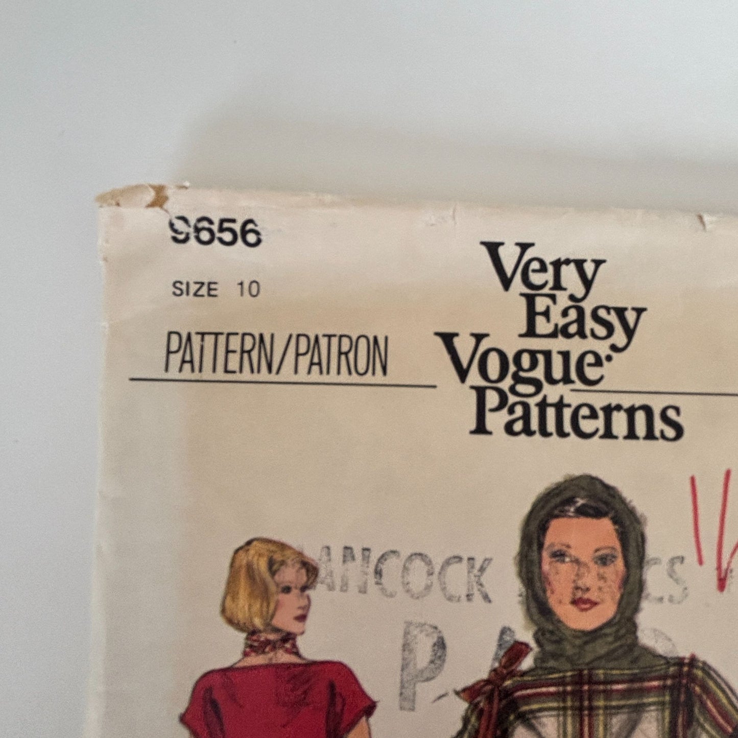 Vogue Sewing Pattern 9656 Boho Maxi Dress Vintage Caftan Style 1970s 10 Uncut