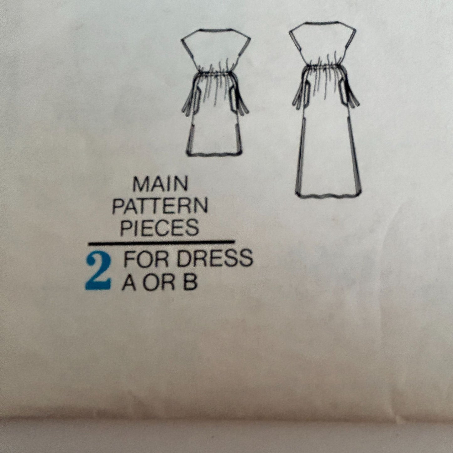 Vogue Sewing Pattern 9656 Boho Maxi Dress Vintage Caftan Style 1970s 10 Uncut