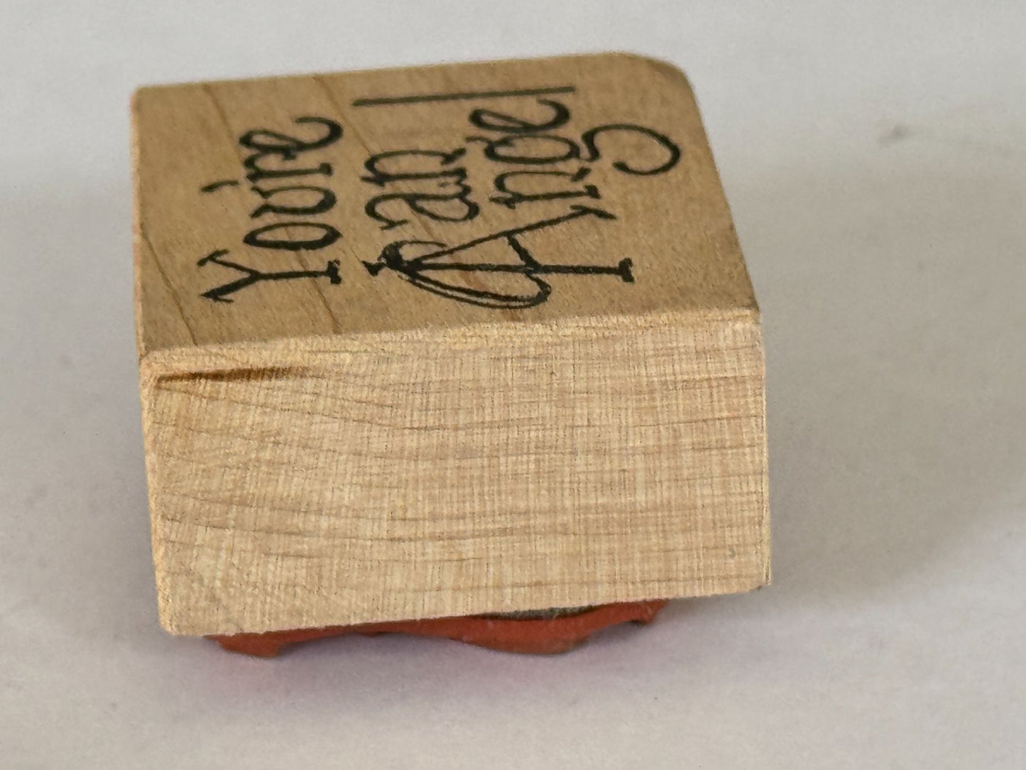 CC Rubber Stamp You are an Angel Thank You Card Making Words Religious Christian