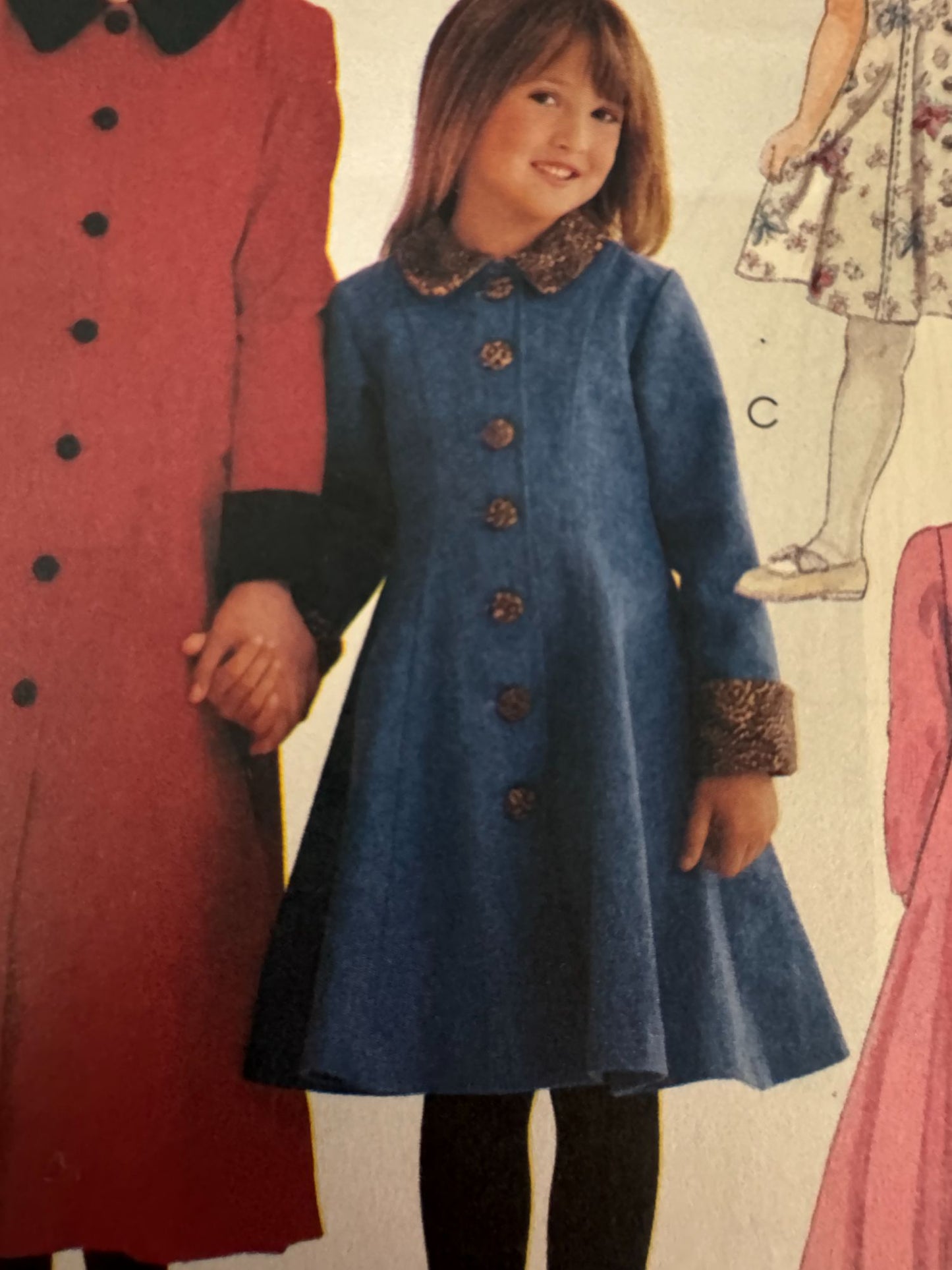 McCalls Sewing Pattern 8477 Girls Dress Sizes 4 5 6 Long Short Sleeves Easy UC