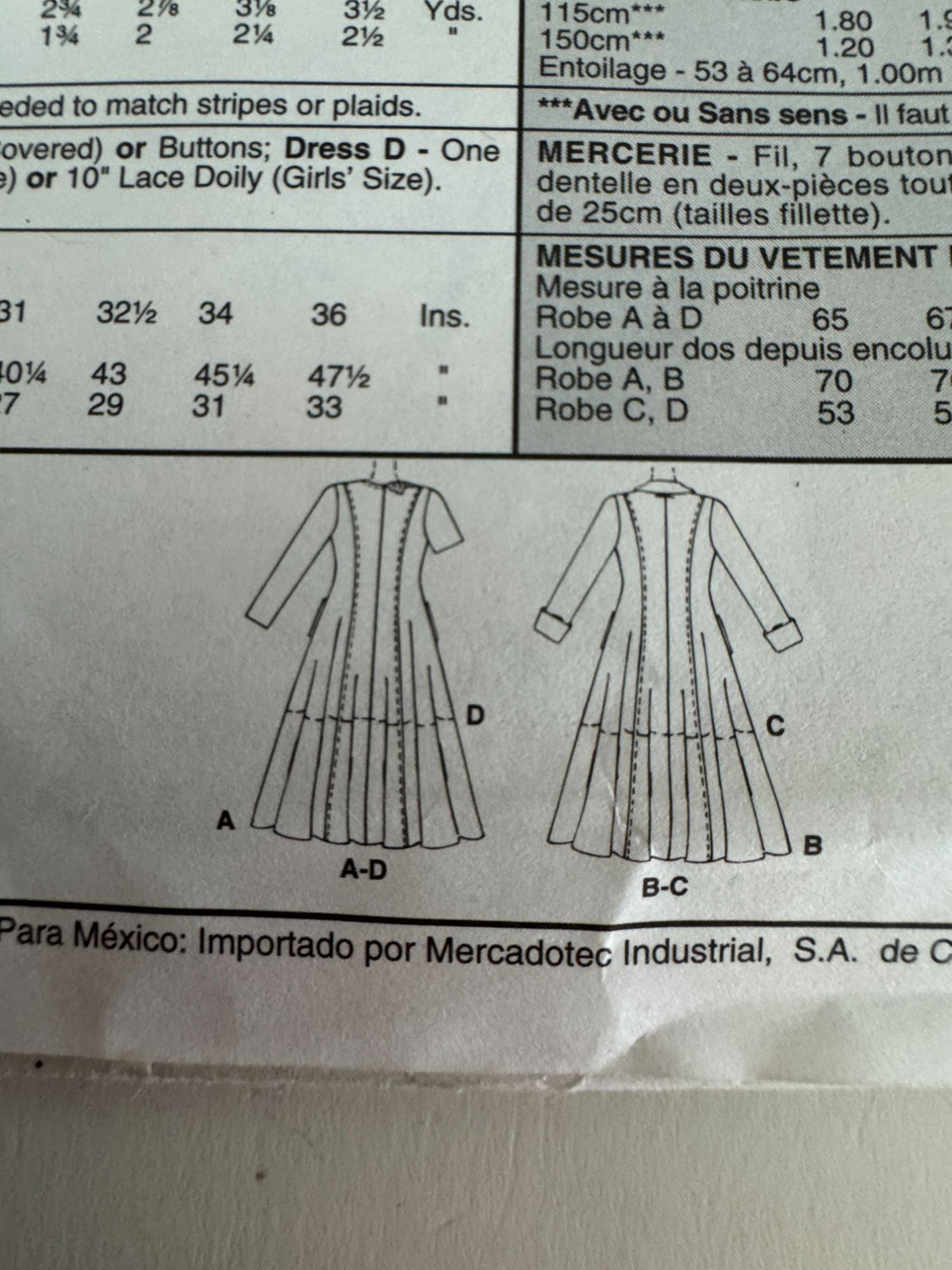 McCalls Sewing Pattern 8477 Girls Dress Sizes 4 5 6 Long Short Sleeves Easy UC