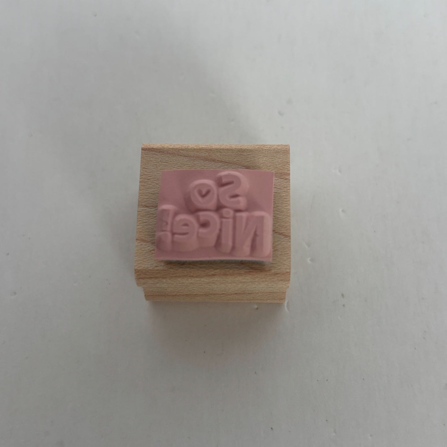 Stampin Up Rubber Stamp So Nice Heart Paper Crafting Words Sentiment Card Making