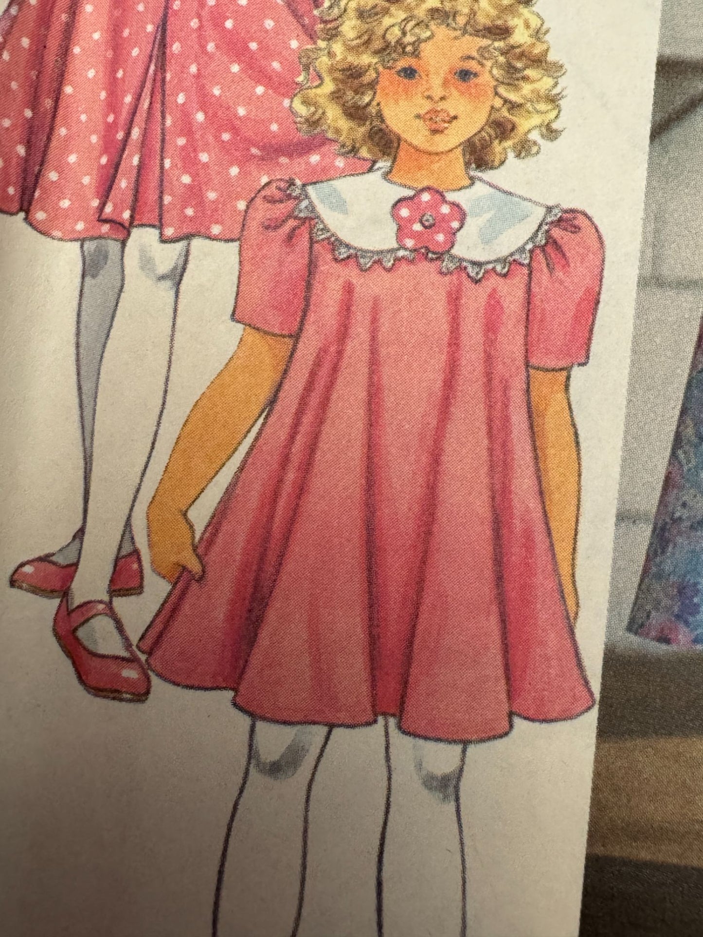 Simplicity Sewing Pattern 8257 Dress Coat Easy Spring Church Easter Girls 2 3 4