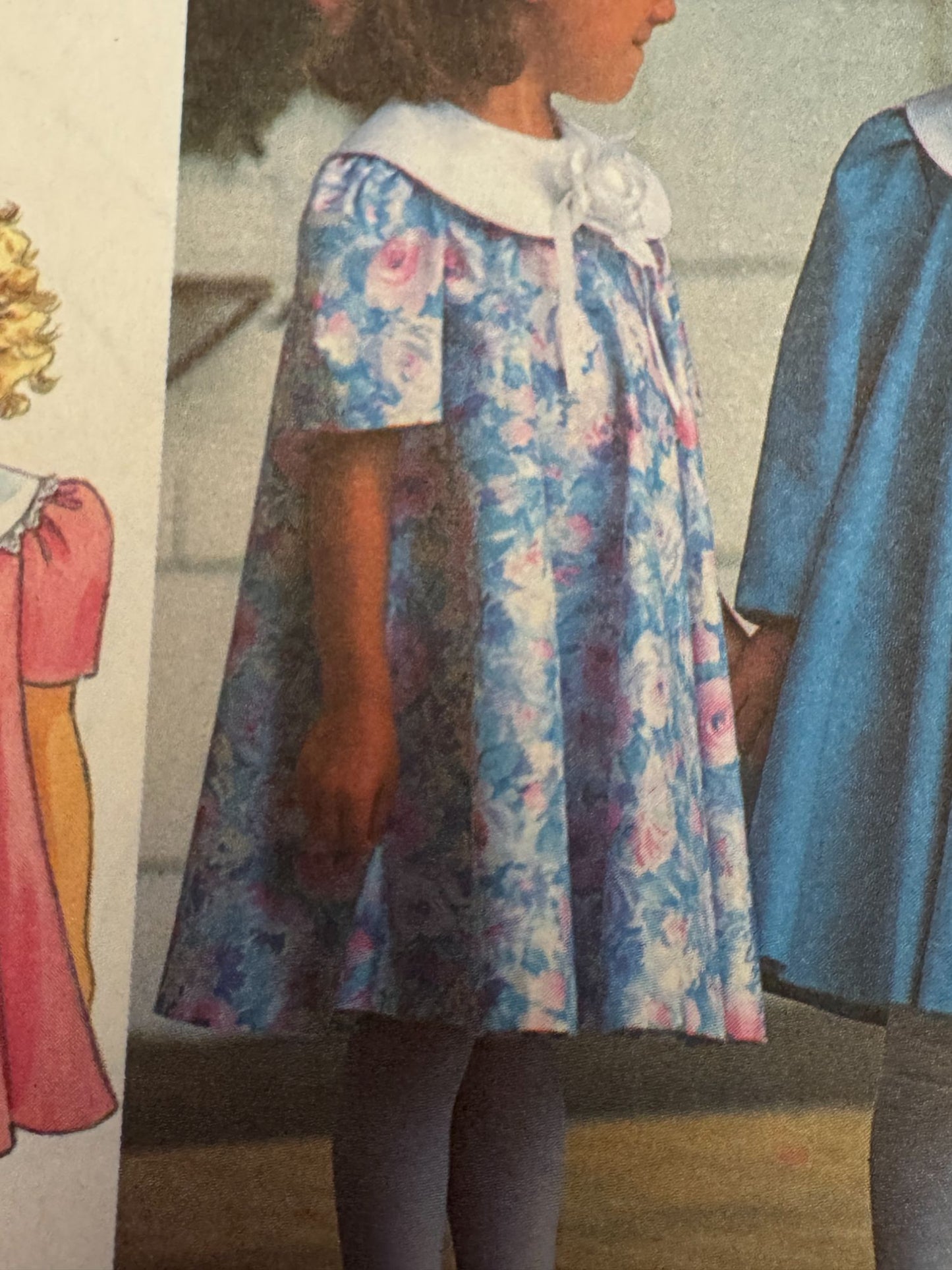 Simplicity Sewing Pattern 8257 Dress Coat Easy Spring Church Easter Girls 2 3 4