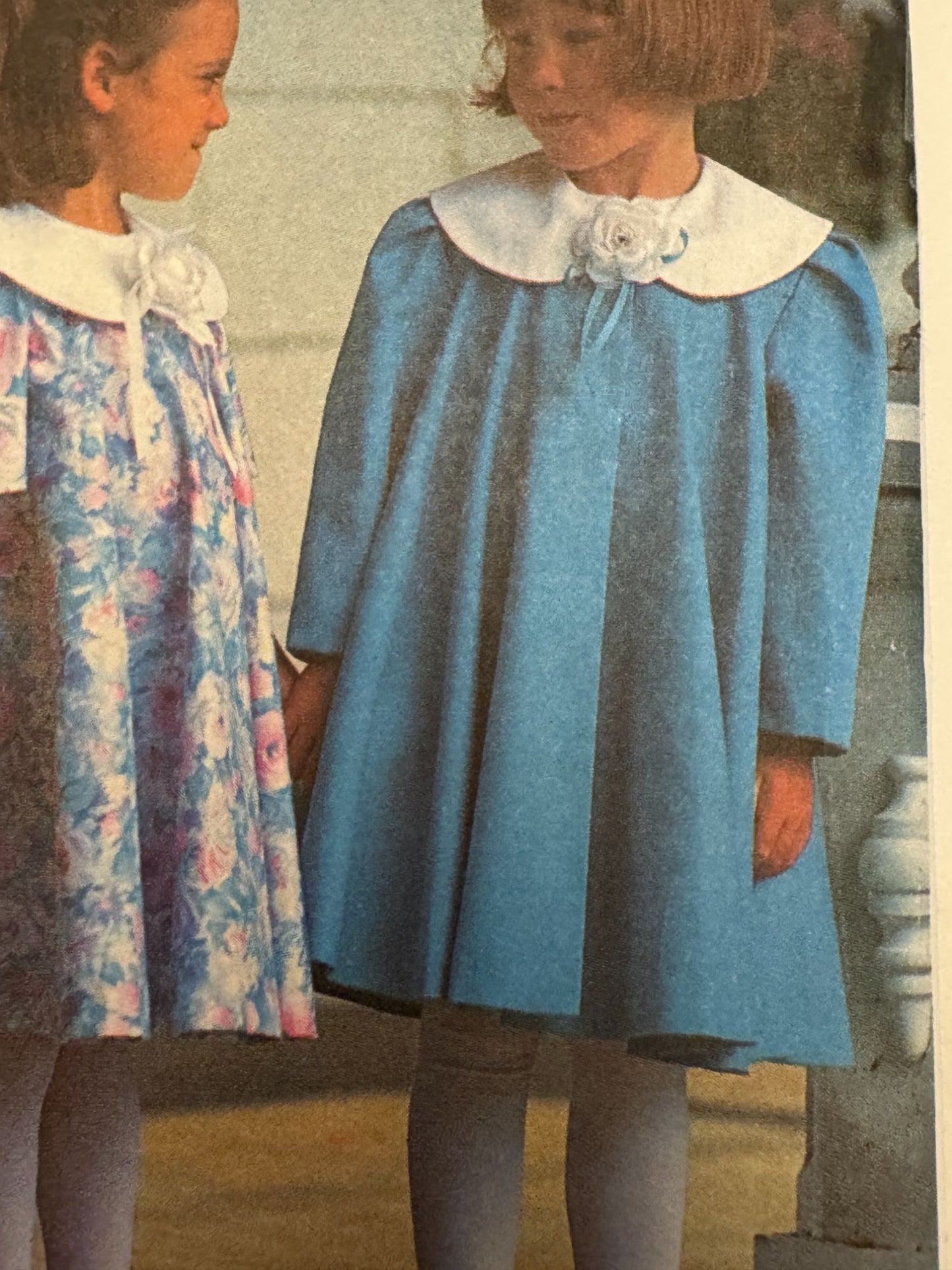 Simplicity Sewing Pattern 8257 Dress Coat Easy Spring Church Easter Girls 2 3 4