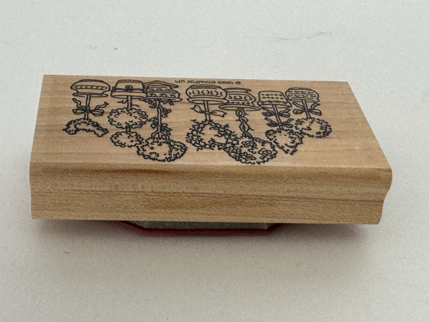 Stampin Up Rubber Stamp Topiary Trees Plants Bird Heart Card Making Paper Craft