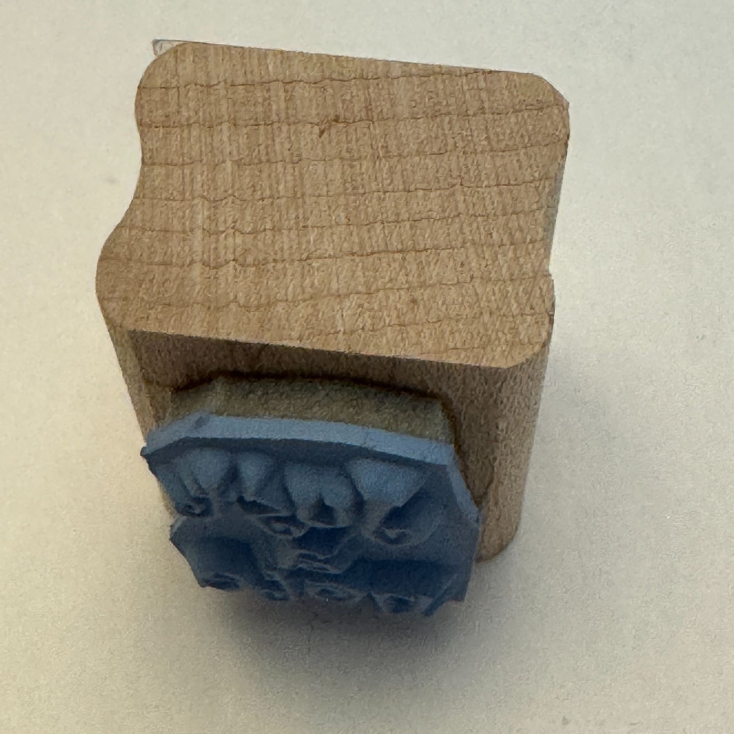 Stampin Up Rubber Stamp Just a Note Card Making Words Sentiment Wood Mounted