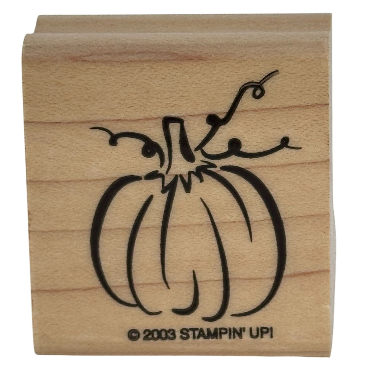 Stampin Up Rubber Stamp Pumpkin Fall Thanksgiving Halloween Cardmaking Harvest Autumn
