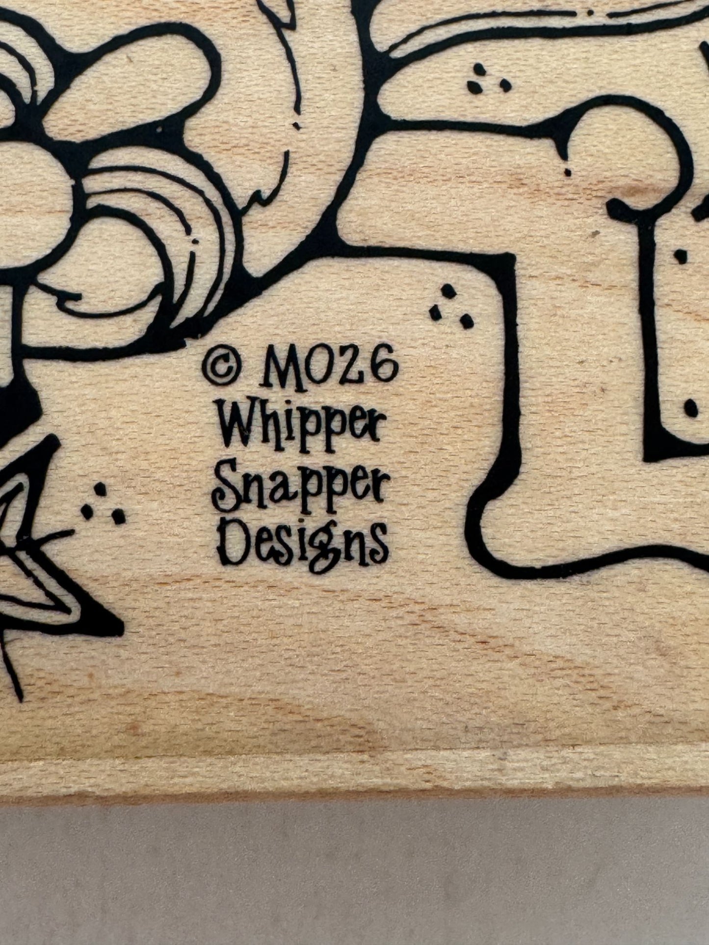 Whipper Snapper Rubber Stamp Monkey Eating Banana Animal Card Making Craft M026