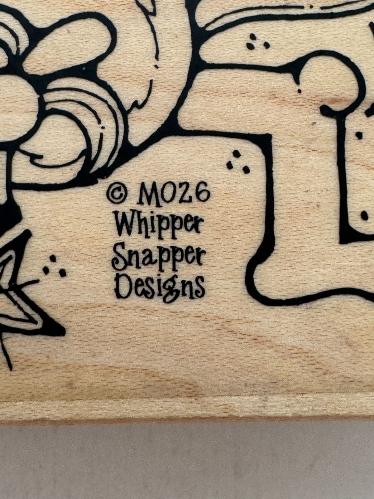 Whipper Snapper Rubber Stamp Monkey Eating Banana Animal Card Making Craft M026