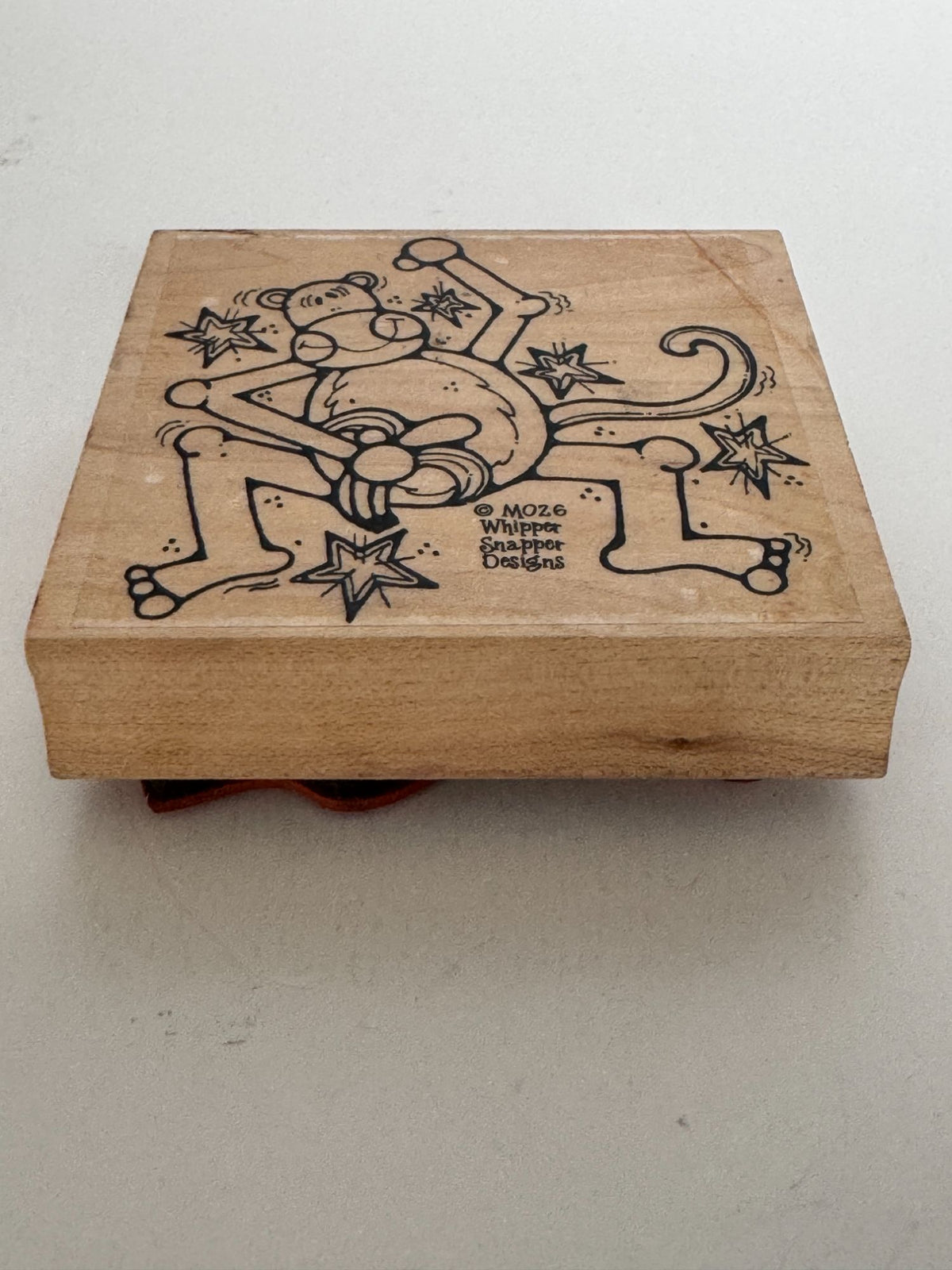 Whipper Snapper Rubber Stamp Monkey Eating Banana Animal Card Making Craft M026