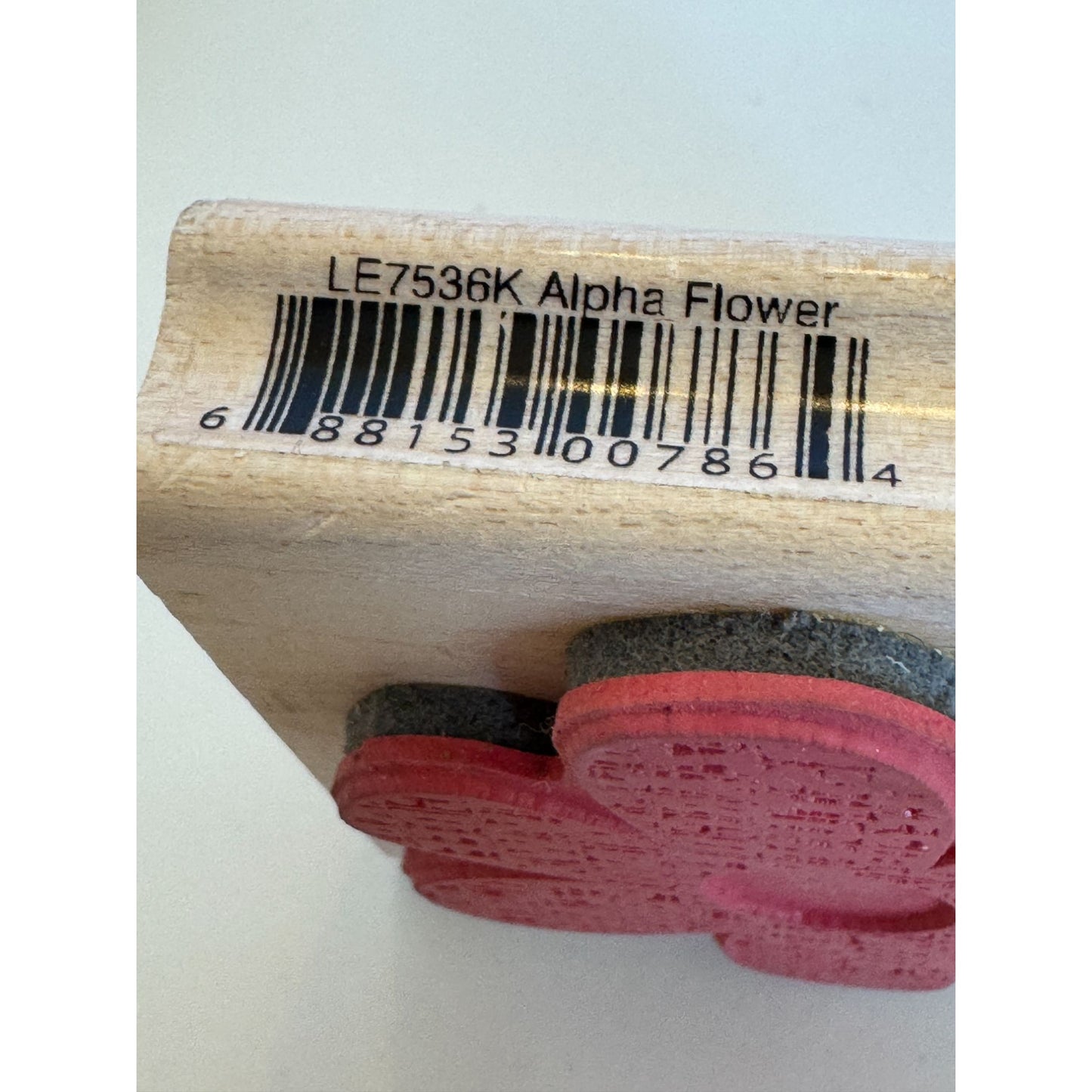 Limited Edition Rubber Stamp Aloha Flower Letter Petals Card Making Alphabet Big