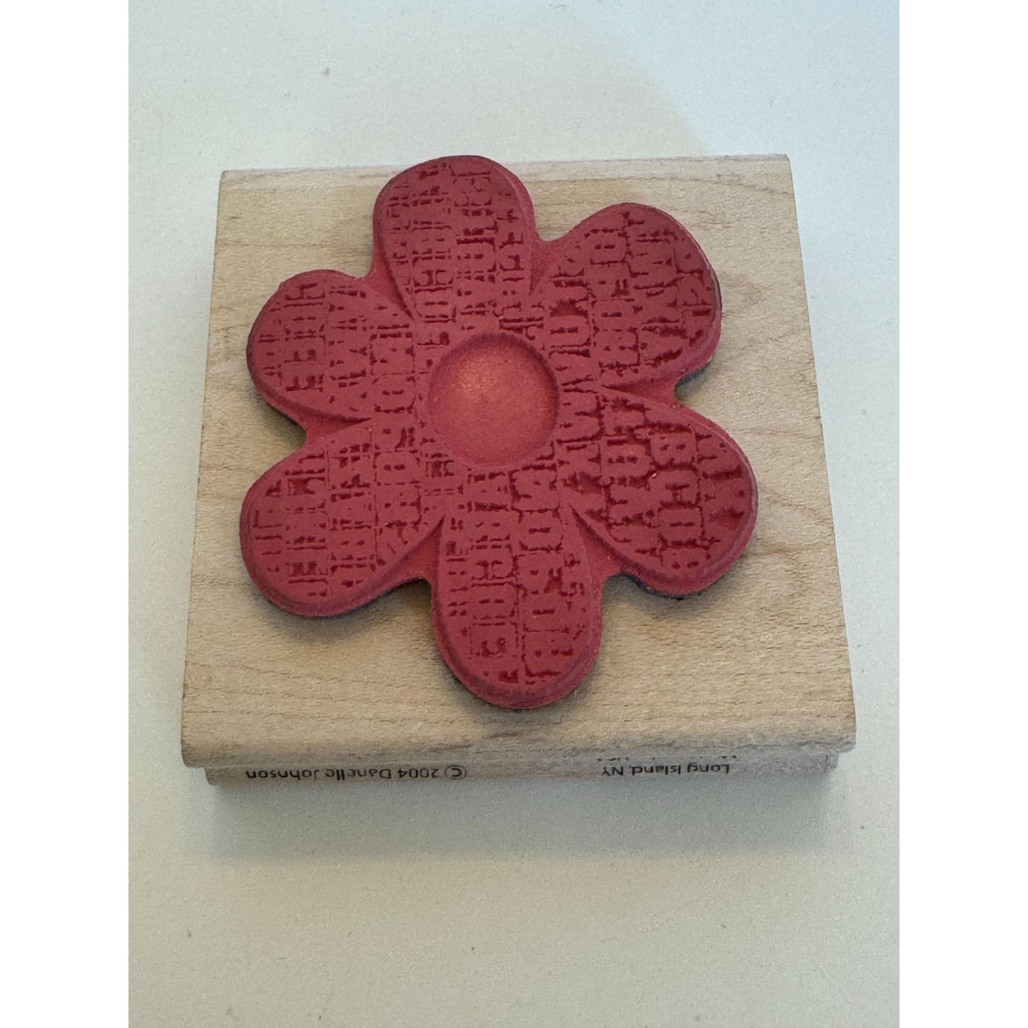 Limited Edition Rubber Stamp Aloha Flower Letter Petals Card Making Alphabet Big
