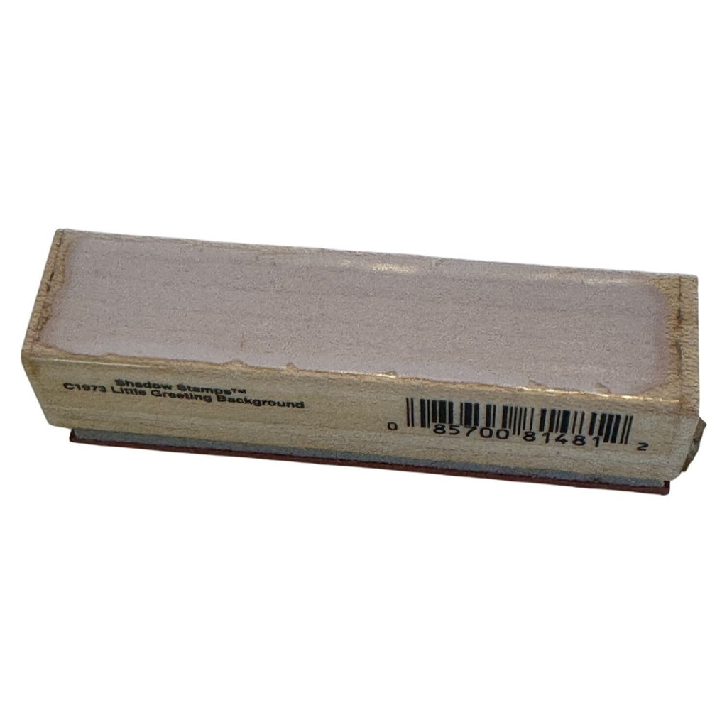Hero Arts Wood Rubber Stamp Shadow Stamp Little Greeting Background Block C1973