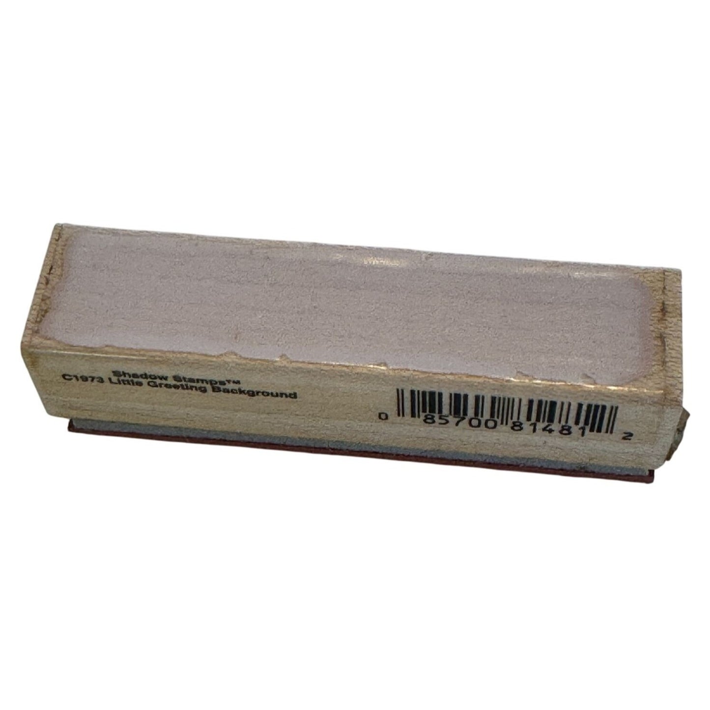 Hero Arts Wood Rubber Stamp Shadow Stamp Little Greeting Background Block C1973