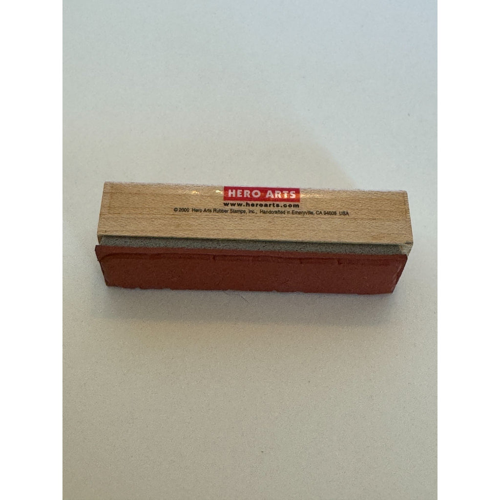 Hero Arts Wood Rubber Stamp Shadow Stamp Little Greeting Background Block C1973