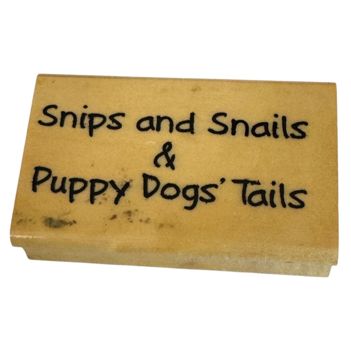Anitas Stamp Snips And Snails and Puppy Dogs Tails Baby Boy Sentiment Quote