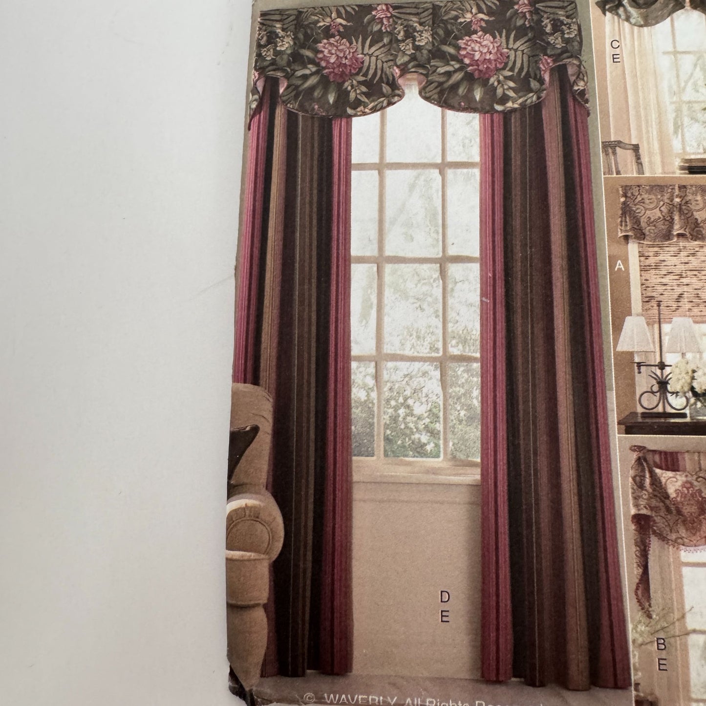 Butterick Sewing Pattern B5057 Waverly Window Treatments Curtains 36" 42" 48" UC