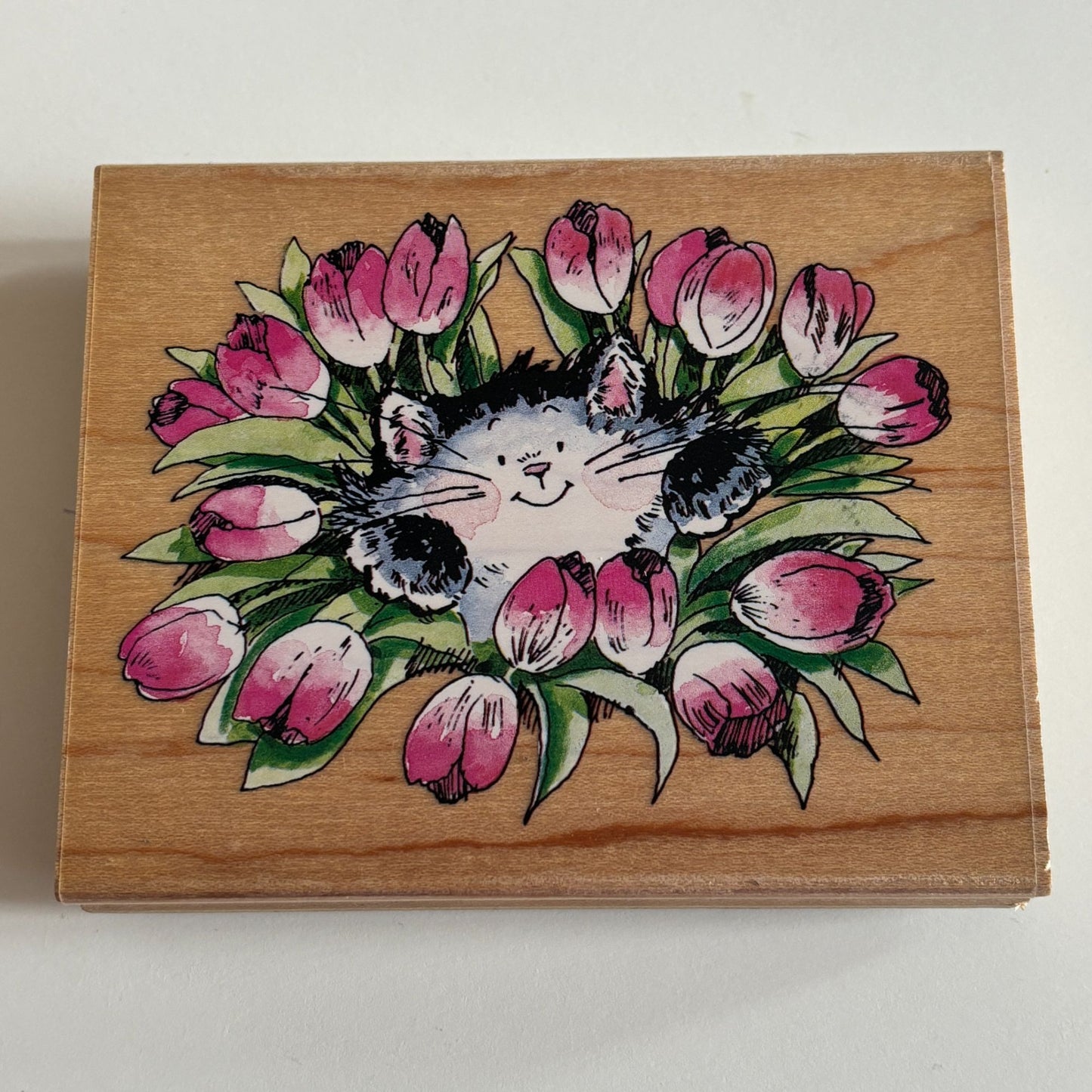 Penny Black Rubber Stamp Tulip Jungle Flowers Friendship Card Making Love 2300K