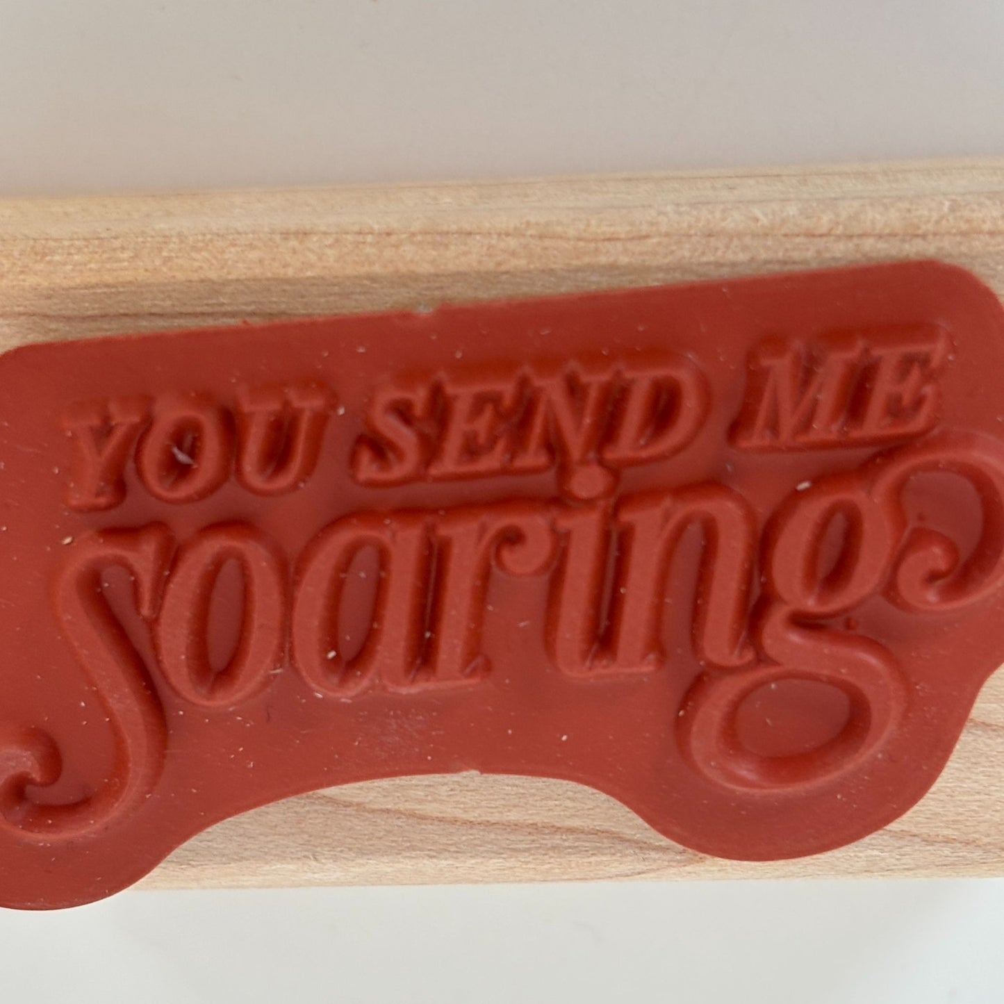 Stampin Up Rubber Stamp You Send Me Soaring Happiness Love Flying Card Making