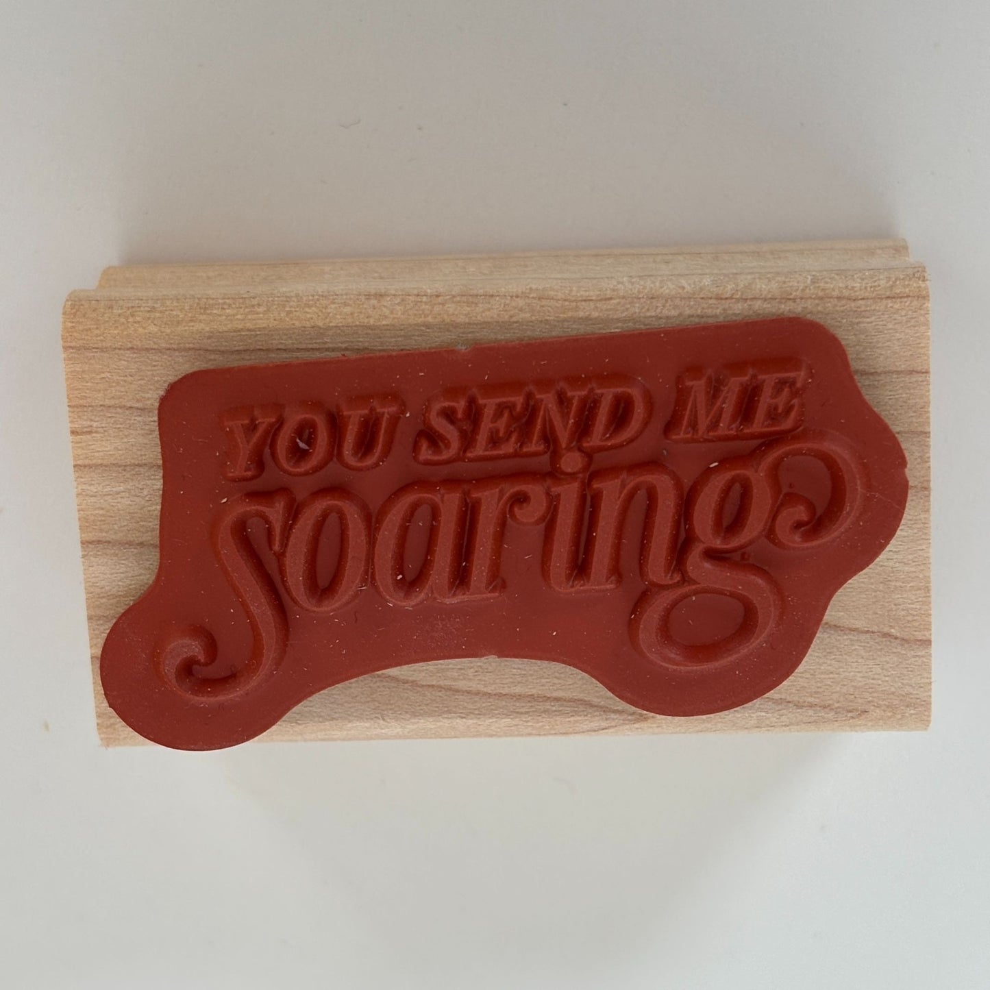 Stampin Up Rubber Stamp You Send Me Soaring Happiness Love Flying Card Making