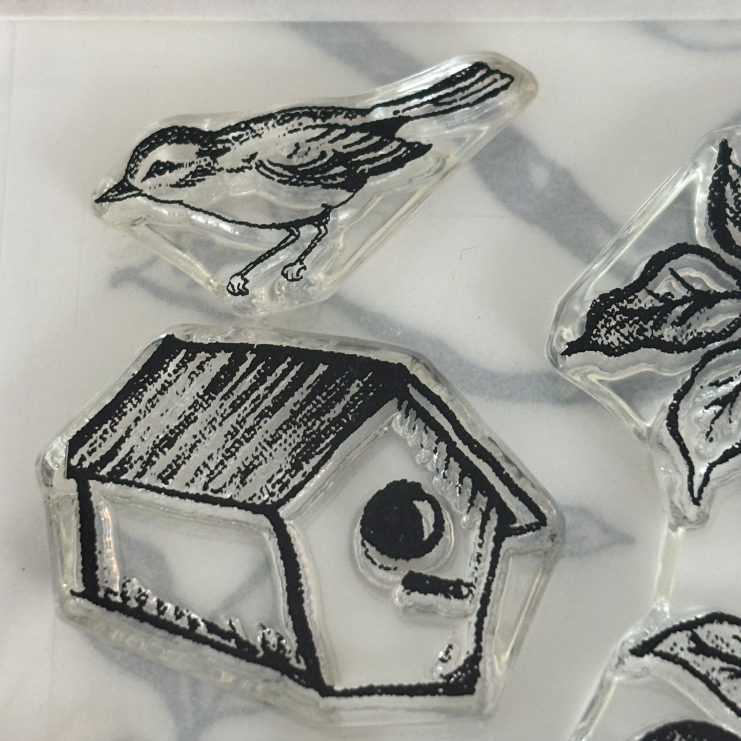 Flourishes Clear Stamps Set Home Tweet Home Birdhouse Birds Cardmaking House Nature Spring Tree