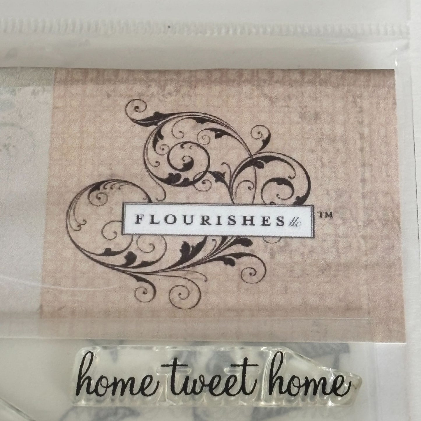 Flourishes Clear Stamps Set Home Tweet Home Birdhouse Birds Cardmaking House Nature Spring Tree