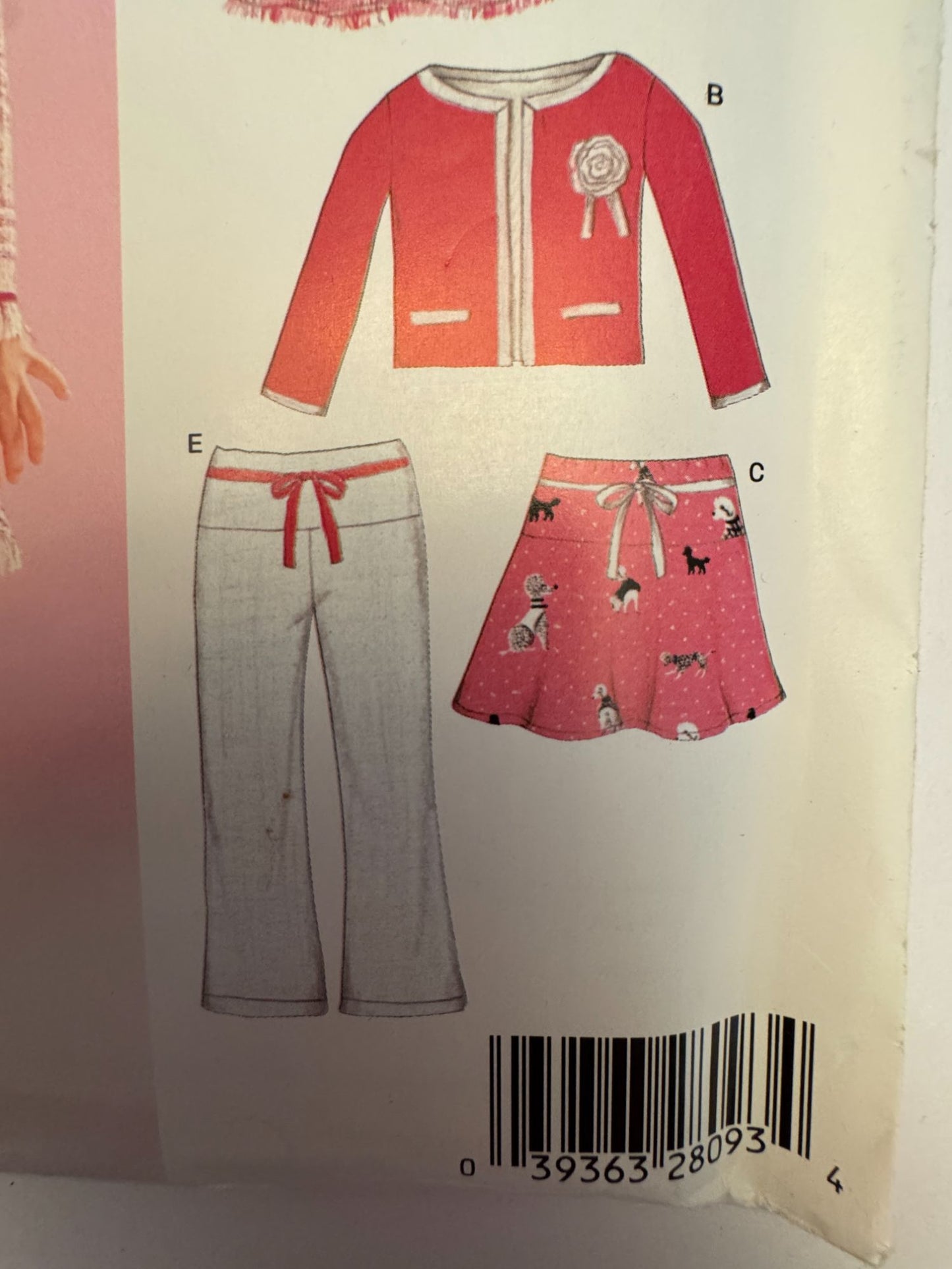 Simplicity New Look Sewing Pattern 6506 Girls Power Suit Jacket Skirt Purse 3-8