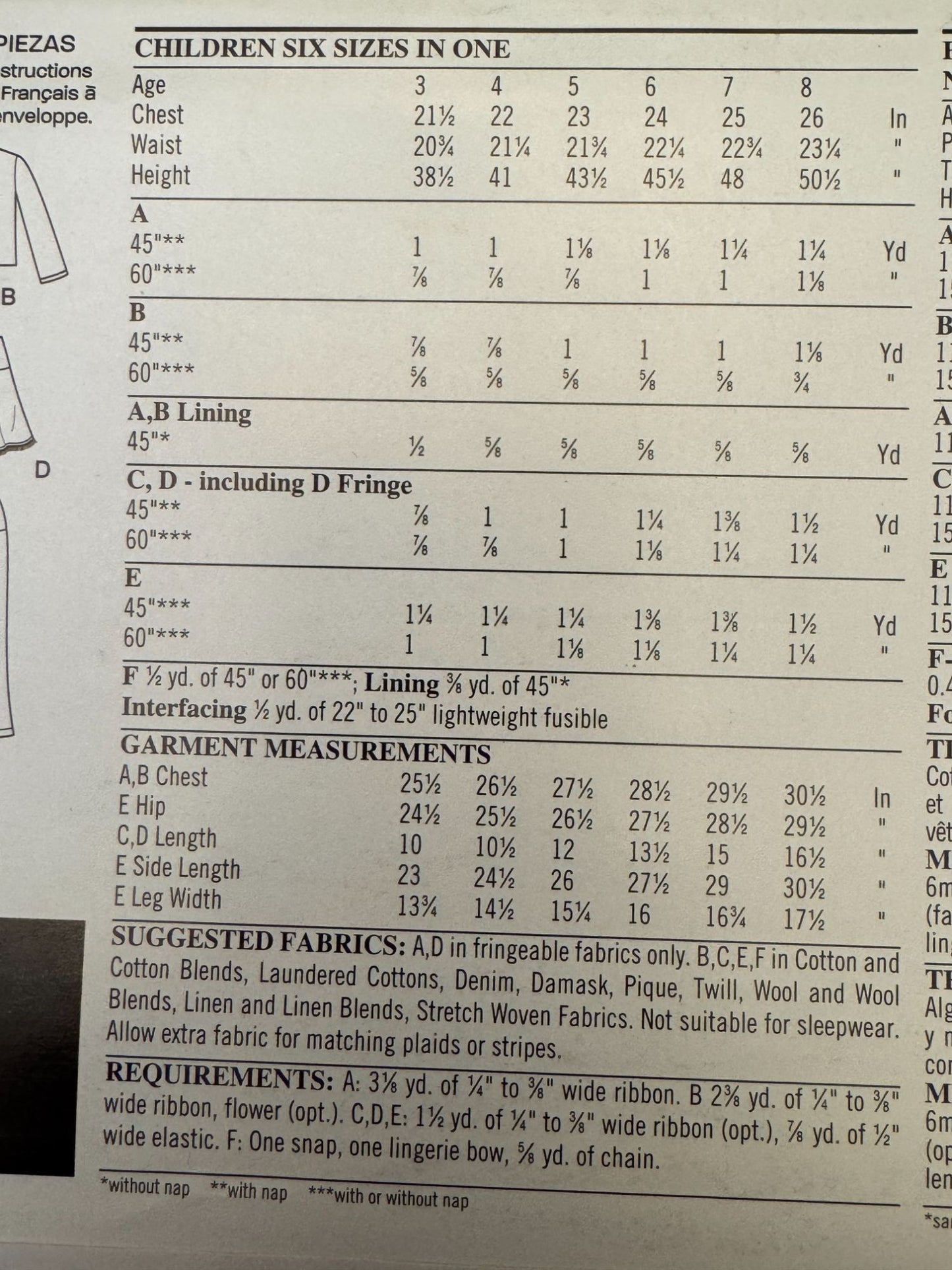Simplicity New Look Sewing Pattern 6506 Girls Power Suit Jacket Skirt Purse 3-8