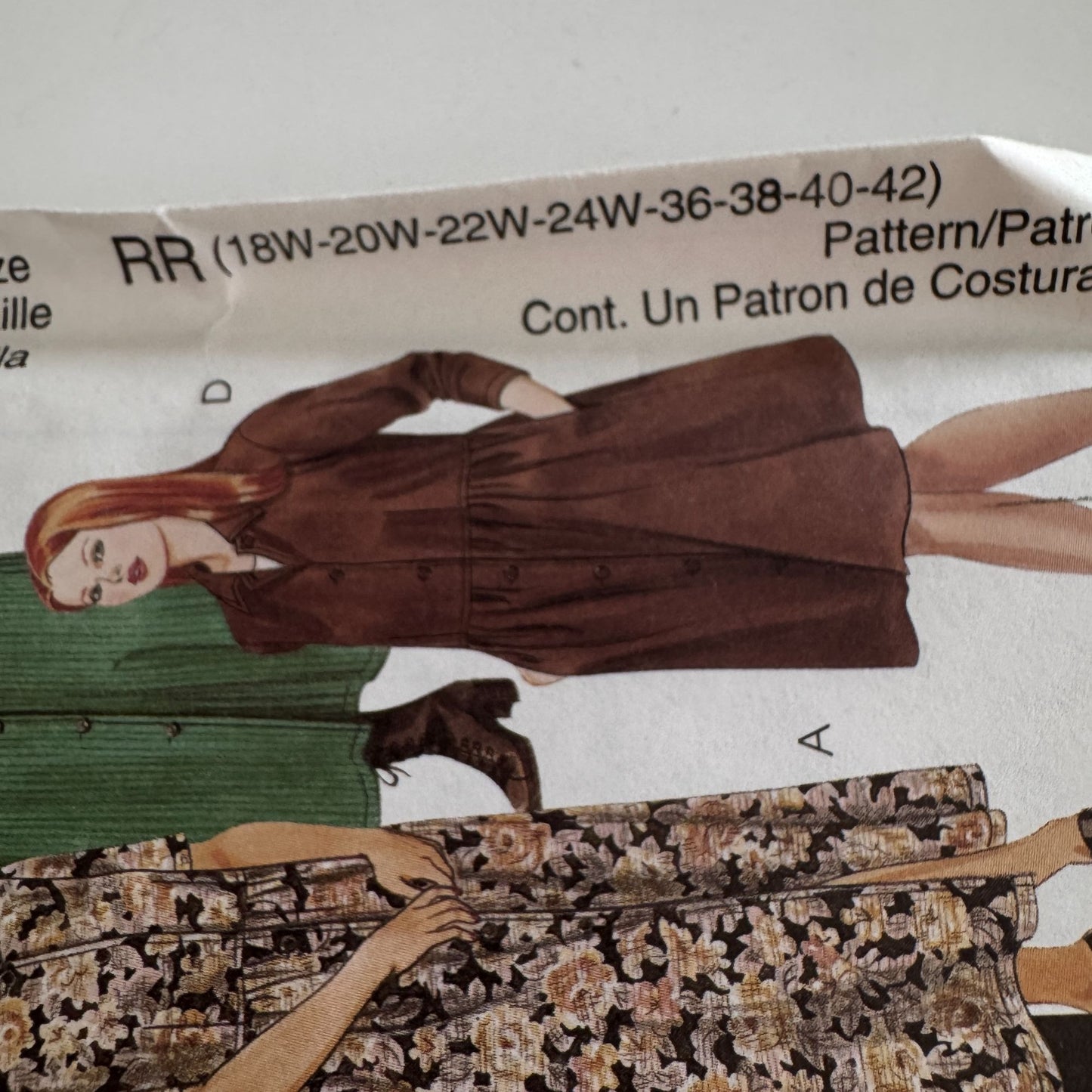 McCalls Sewing Pattern 2985 Womens Dress Easy Front Button Plus Size 18W-24W UC