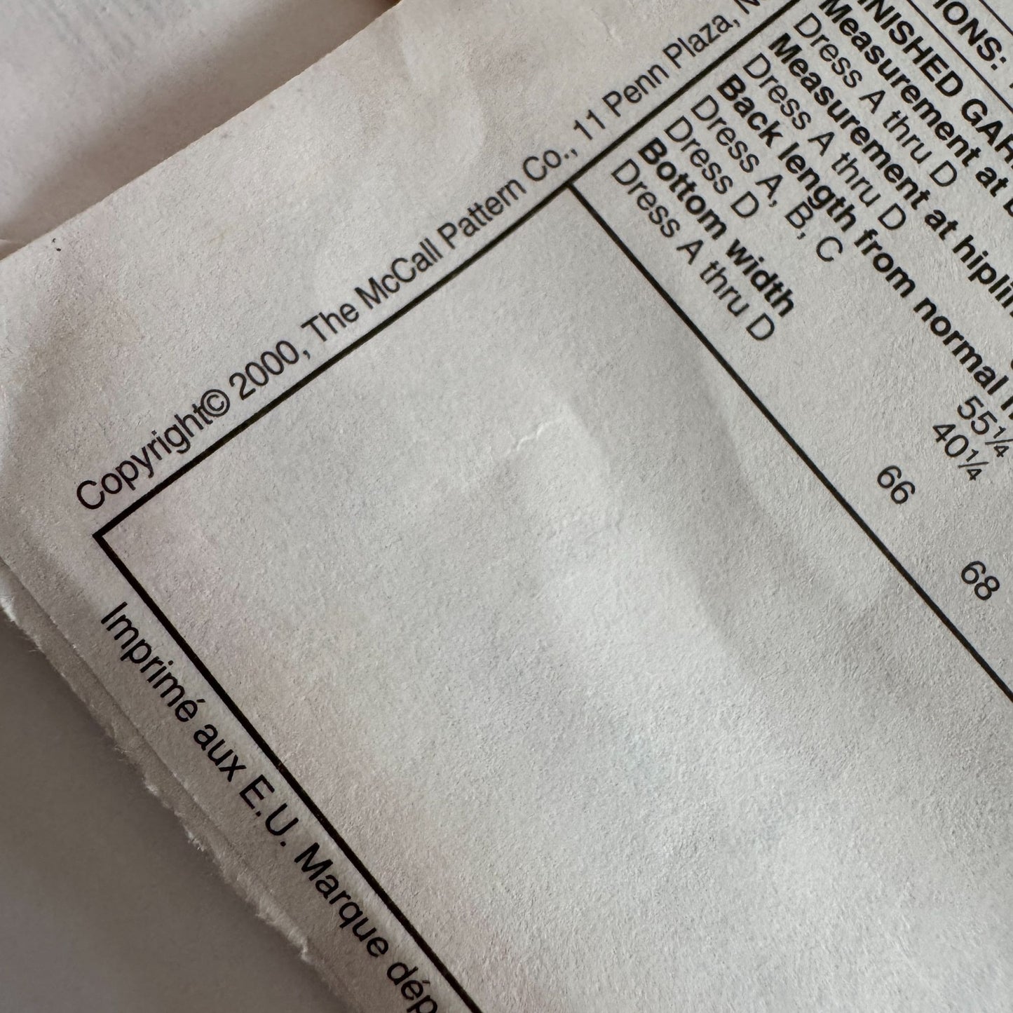 McCalls Sewing Pattern 2985 Womens Dress Easy Front Button Plus Size 18W-24W UC